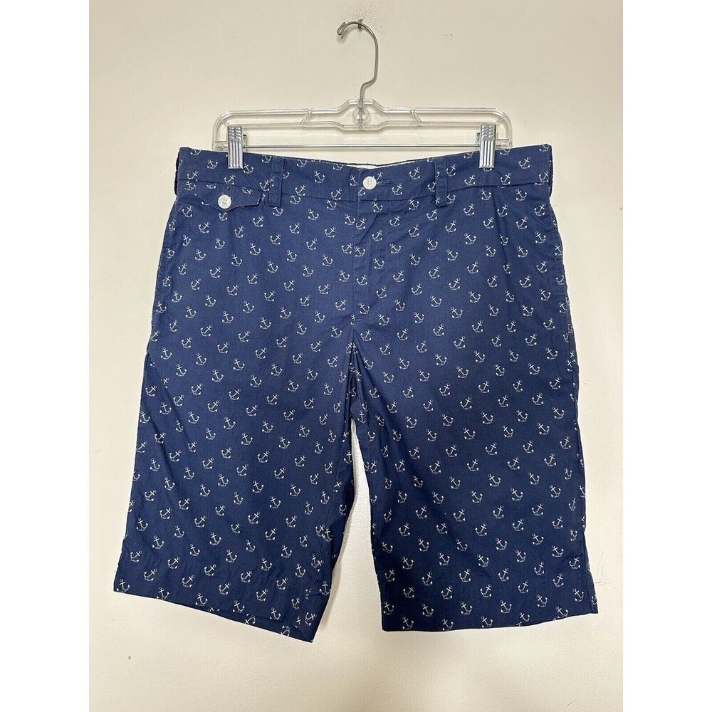Ralph Lauren Sport Navy Anchor Shorts Women’s Sz 10 Pockets 11.5 Inseam Bermuda